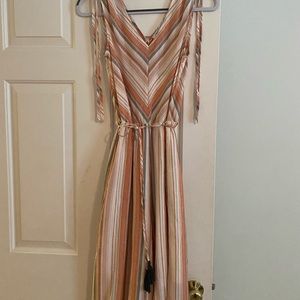 VOY striped Maxi Jumpsuit Romper